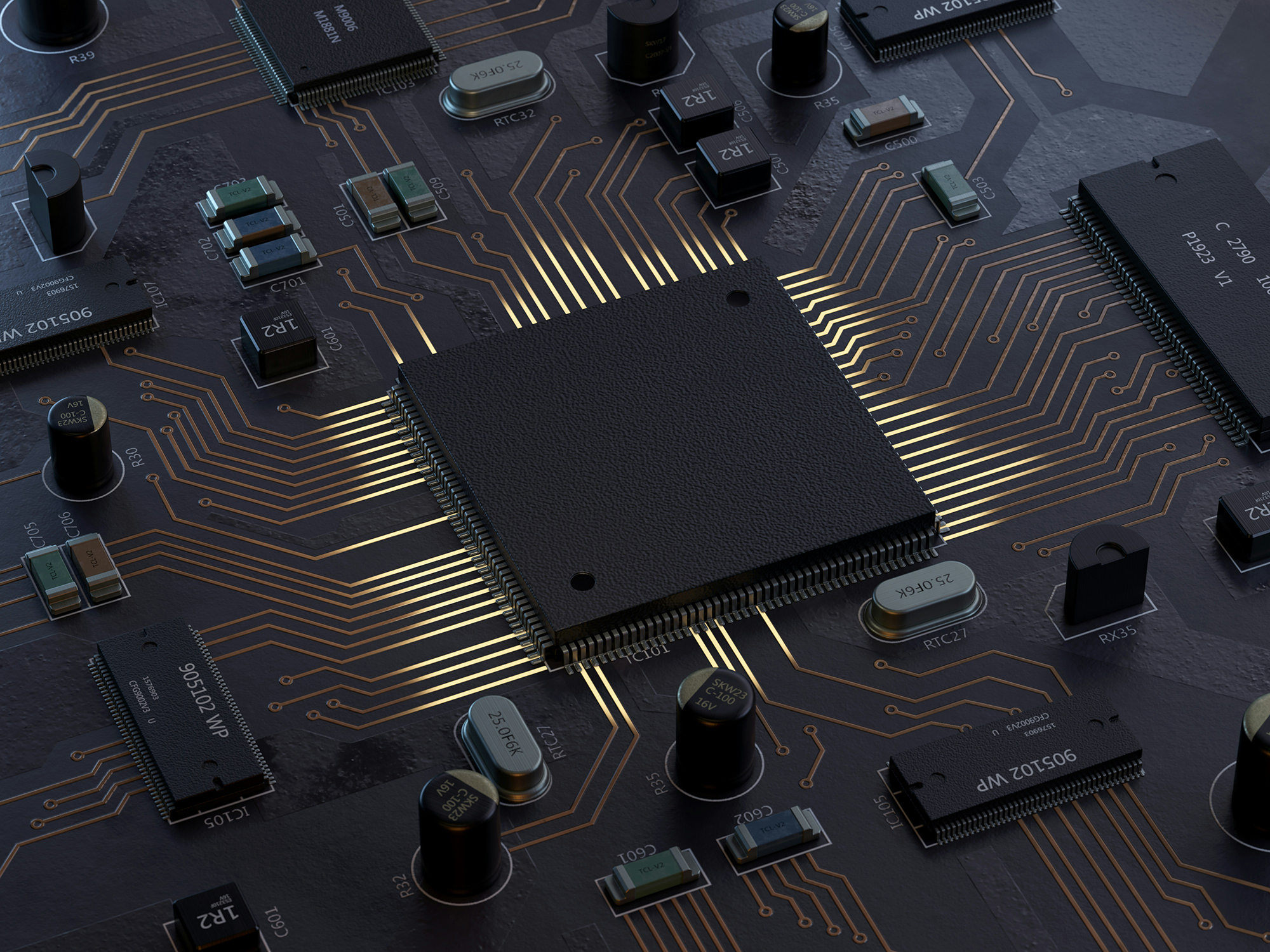Semiconductor on a circuit board